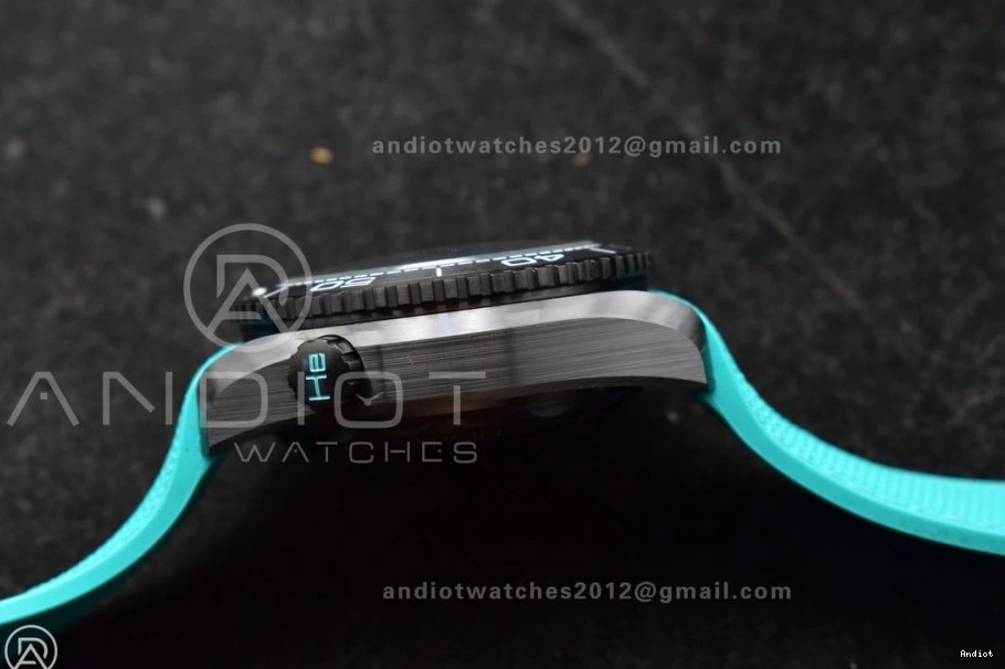 Edition 1:1 Rubber Black M+SF Strap Blue Ocean Chrono Deep Dial Ceramic Planet Master on Best Black A9900 1227